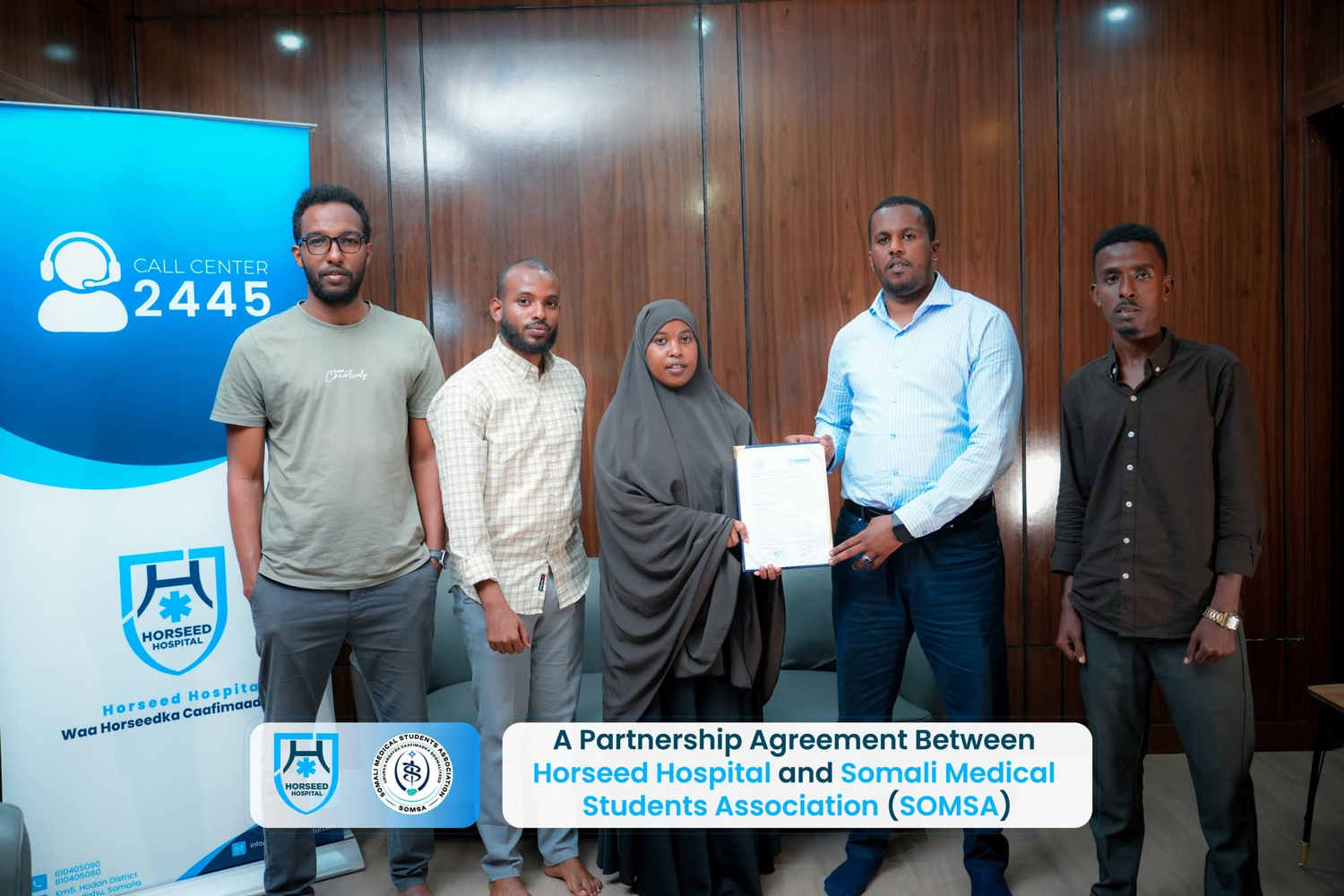 A Partnership Agreement Between SOMSA and Horseed Hospital